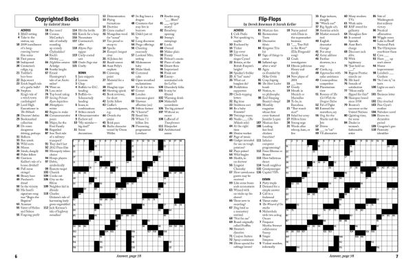 Newsworthy Sunday Crosswords: As Seen in The Wall Street Journal