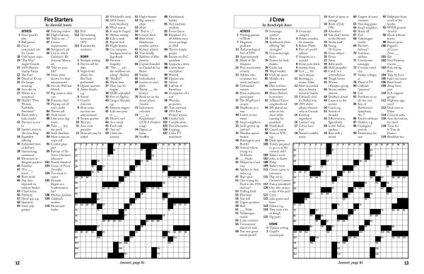 Newsworthy Sunday Crosswords: As Seen in The Wall Street Journal