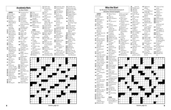Newsworthy Sunday Crosswords: As Seen in The Wall Street Journal