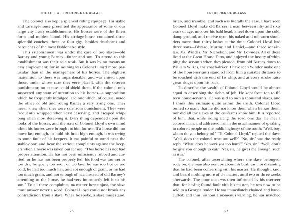 Narrative of the Life Frederick Douglass (Special Edition)