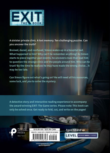EXIT: The Book - The Clinic of Shadows: A Puzzle Novel