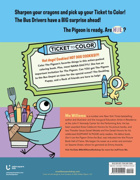 Don't Let The Pigeon Color This Book!: A Superfun Mo Willems and You Coloring Book!