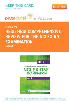 Hesi Comprehensive Review For The Nclex Rn Examination