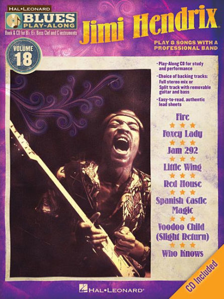 Jimi Hendrix: Blues Play-Along Volume 18