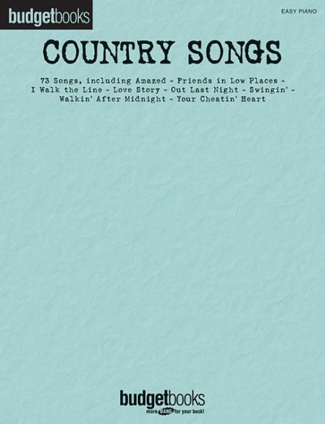 Country Songs: Budget Books