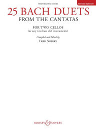 Title: 25 Bach Duets from the Cantatas (): Two Cellos Performance Score, Author: Fred Sherry