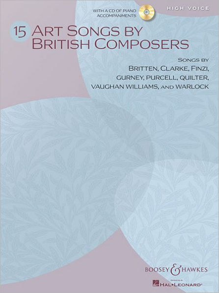 15 Art Songs by British Composers: High Voice, Book/CD