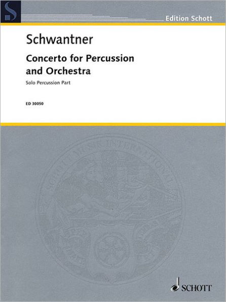 Concerto for Percussion and Orchestra: Percussion Solo Part (revised)