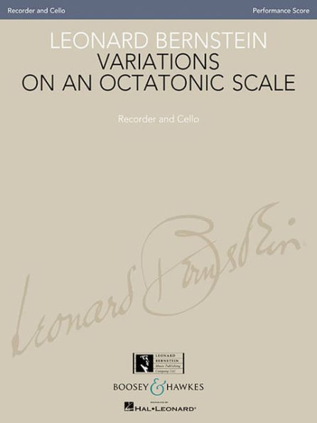 Variations on an Octatonic Scale: Recorder and Cello (Original Version) Performance Score