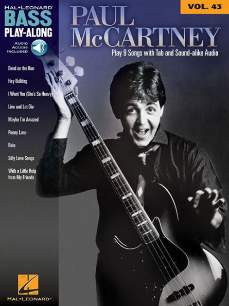 Paul McCartney Bass Play-Along Volume 43 Book/Online Audio