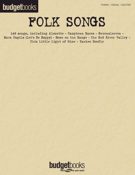 Folk Songs: Budget Books