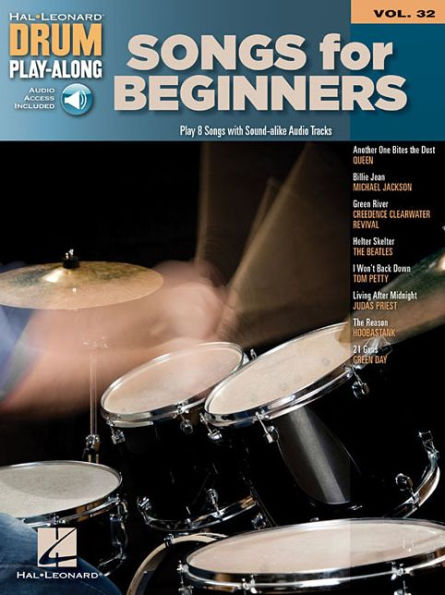 Songs for Beginners: Drum Play-Along Volume 32