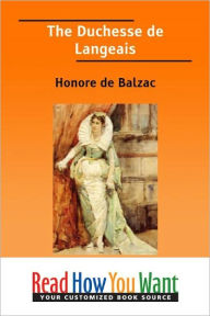 Title: The Duchesse de Langeais, Author: Honore de Balzac