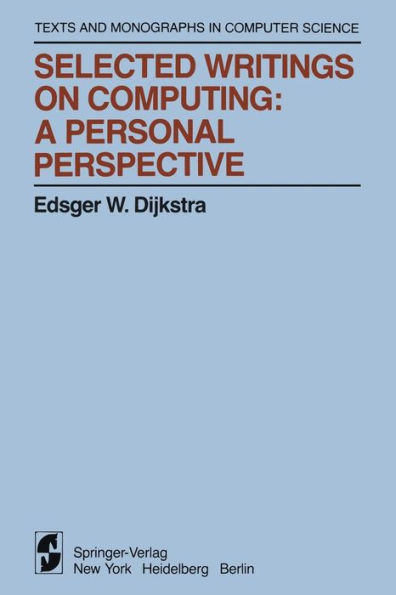 Selected Writings on Computing: A personal Perspective