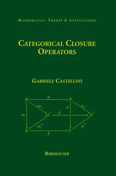 Categorical Closure Operators