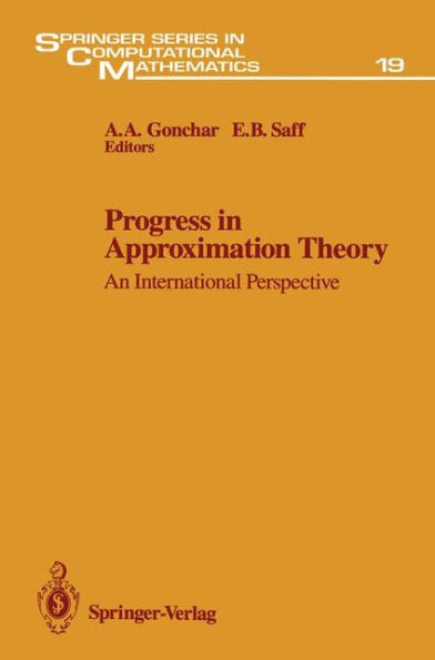 Progress in Approximation Theory: An International Perspective / Edition 1