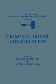 Title: Criminal Court Consultation, Author: Richard Rosner