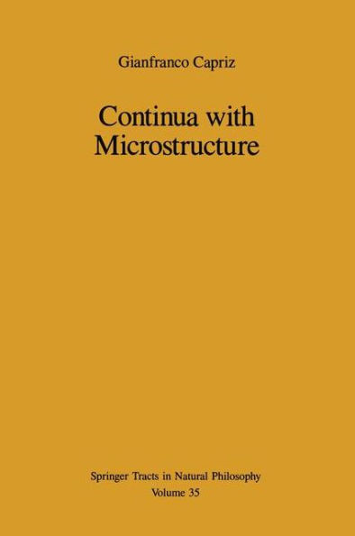 Continua with Microstructure / Edition 1