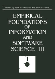 Title: Empirical Foundations of Information and Software Science III, Author: Jens Rasmussen