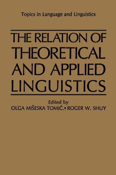The Relation of Theoretical and Applied Linguistics