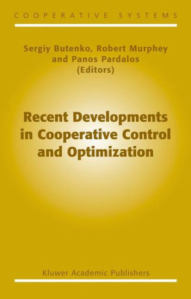 Recent Developments in Cooperative Control and Optimization