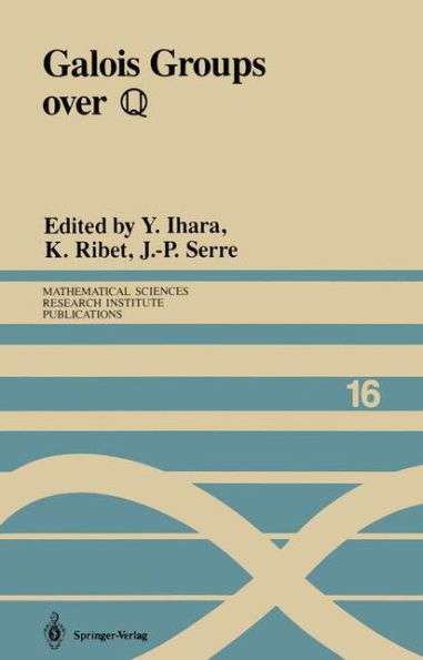 Galois Groups over ?: Proceedings of a Workshop Held March 23-27, 1987 / Edition 1