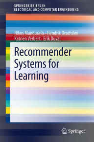 Title: Recommender Systems for Learning, Author: Nikos Manouselis