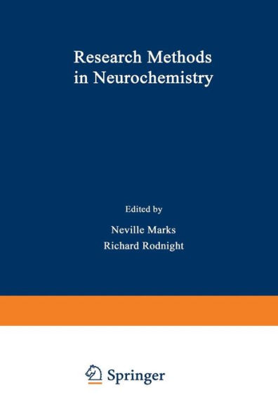 Research Methods in Neurochemistry: Volume 2