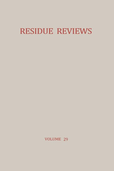 Decontamination of Pesticide Residues in the Environment: Atlantic City Meetings of the American Chemical Society September 1968