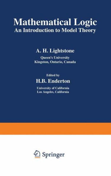 Mathematical Logic: An Introduction to Model Theory