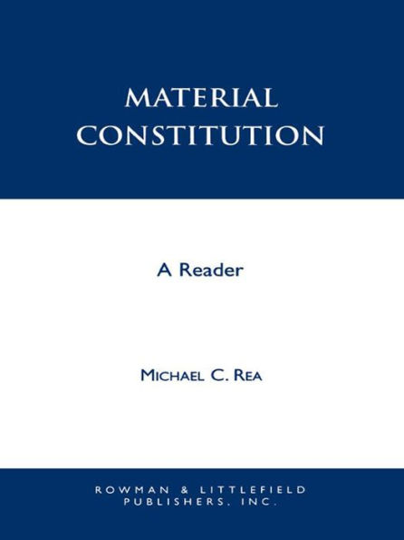 Material Constitution: A Reader