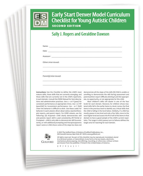 Early Start Denver Model Curriculum Checklist for Infants and Young Autistic Children