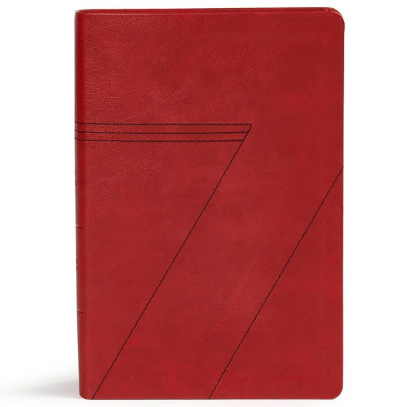 CSB Seven Arrows Bible, Crimson LeatherTouch: The How-to-Study Bible for Students