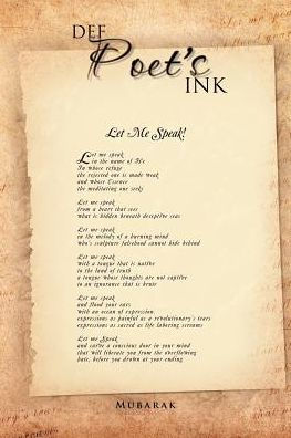 Def Poet's Ink: Let Me Speak!