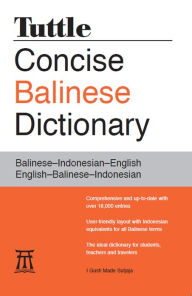 Title: Tuttle Concise Balinese Dictionary: Balinese-Indonesian-English English-Balinese-Indonesian, Author: I Gusti Made Sutjaja