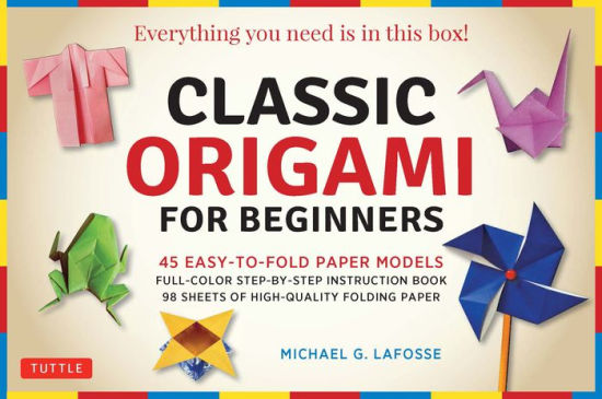 Wonderbaarlijk Classic Origami for Beginners Kit Ebook: 45 Easy-to-Fold Paper WN-79
