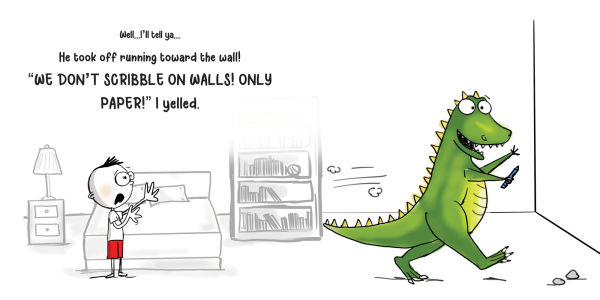 Never Let a Dinosaur Scribble