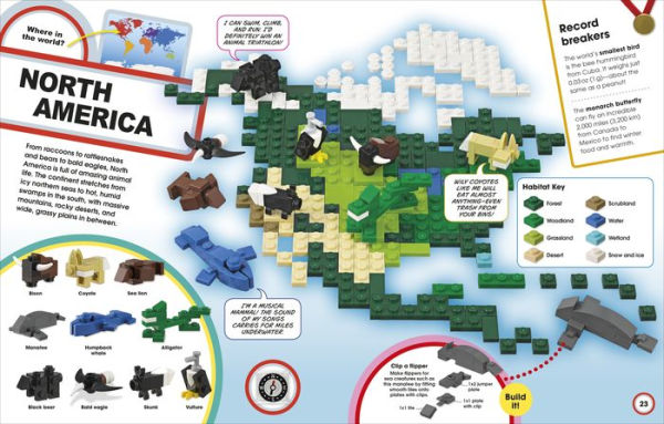 LEGO Animal Atlas: Discover the Animals of the World and Get Inspired to Build!