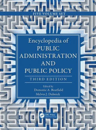 Top amazon book downloads Encyclopedia of Public Administration and Public Policy, Third Edition - 5 Volume Set