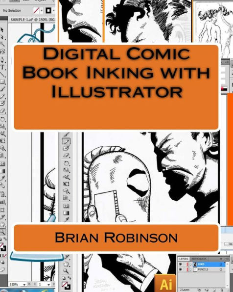 Digital Comic Book Inking with Illustrator