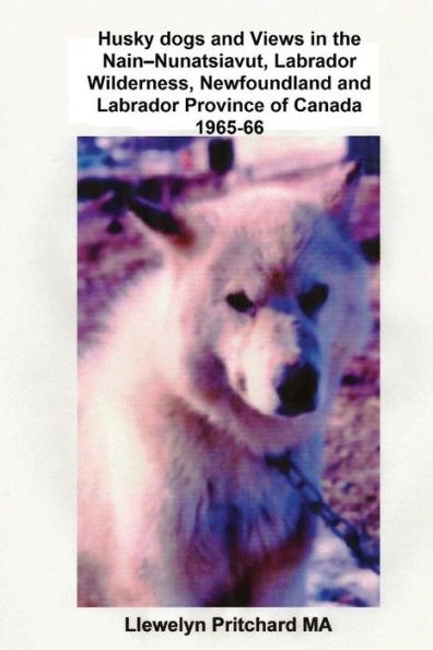 Husky dogs and Views in the Nain - Nunatsiavut, Labrador Wilderness, Newfoundland and Labrador Province of Canada 1965-66: Cover photograph: husky dog (photographs courtesy of John Penny)