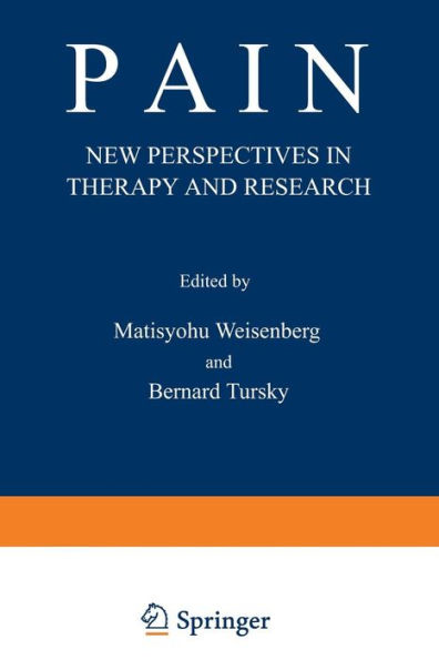 Pain: New Perspectives in Therapy and Research