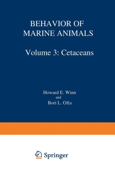 Behavior of Marine Animals: Current Perspectives in Research