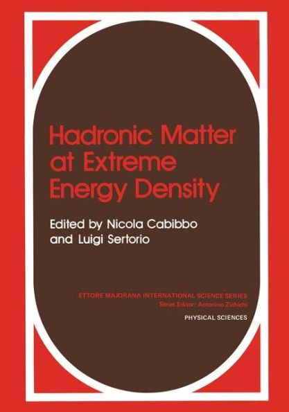 Hadronic Matter at Extreme Energy Density