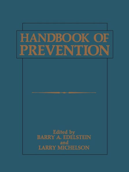 Handbook of Prevention