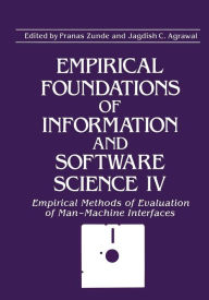 Title: Empirical Foundations of Information and Software Science IV, Author: Jagdish C. Agrawal