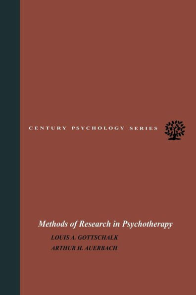 Methods of Research in Psychotherapy