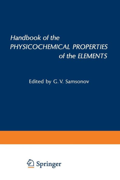 Handbook of the Physicochemical Properties of the Elements