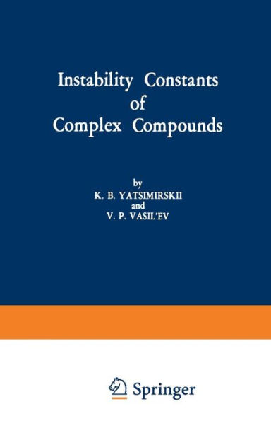 Instability Constants of Complex Compounds