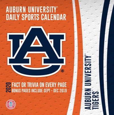 2020 Auburn Tigers Box Calendar By College 9781469366395 Item
